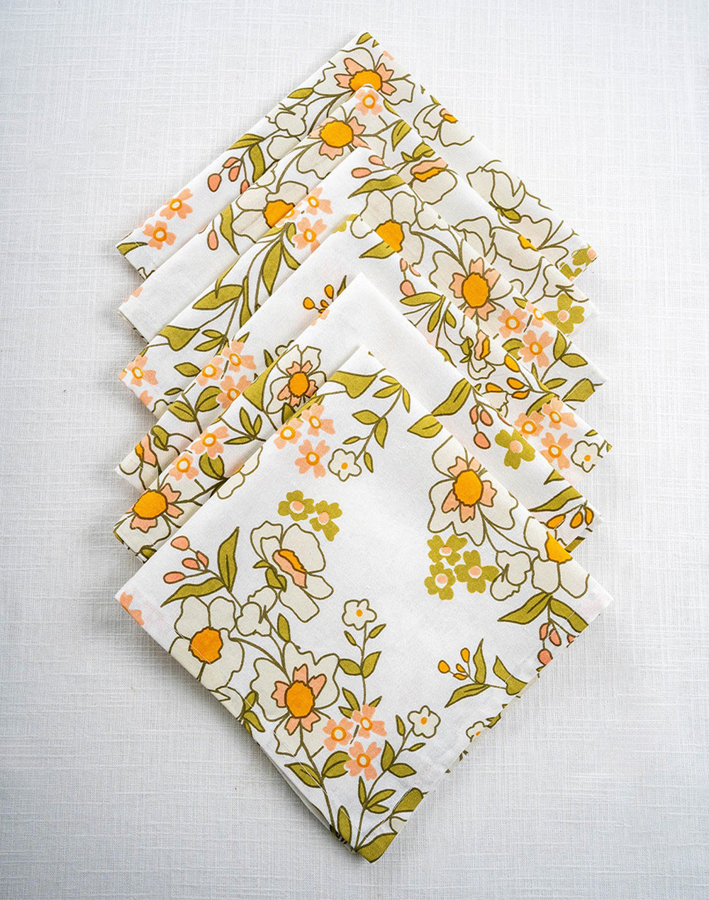 Set Of 6 - 16"X 16" Summer Breeze Napkin