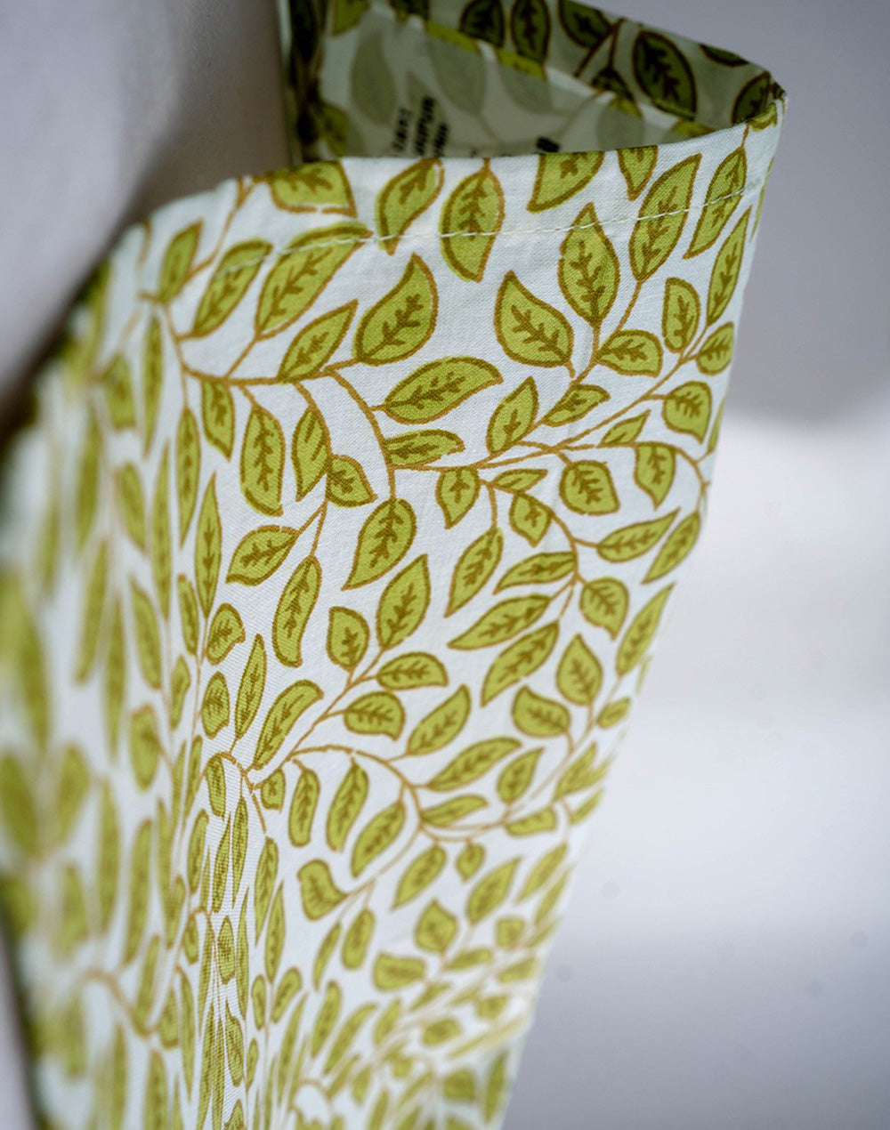 Set Of 6 - 12"X 12" Leafy Cotton Napkin