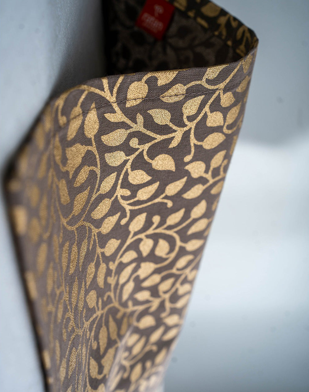 Set Of 6 - Brown Cotton Cocktail Napkin/ Party Napkins