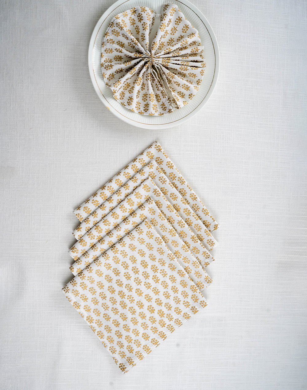 Set Of 6 - 12" Cocktail Napkins For Diwali / Rakhi / Housewarming
