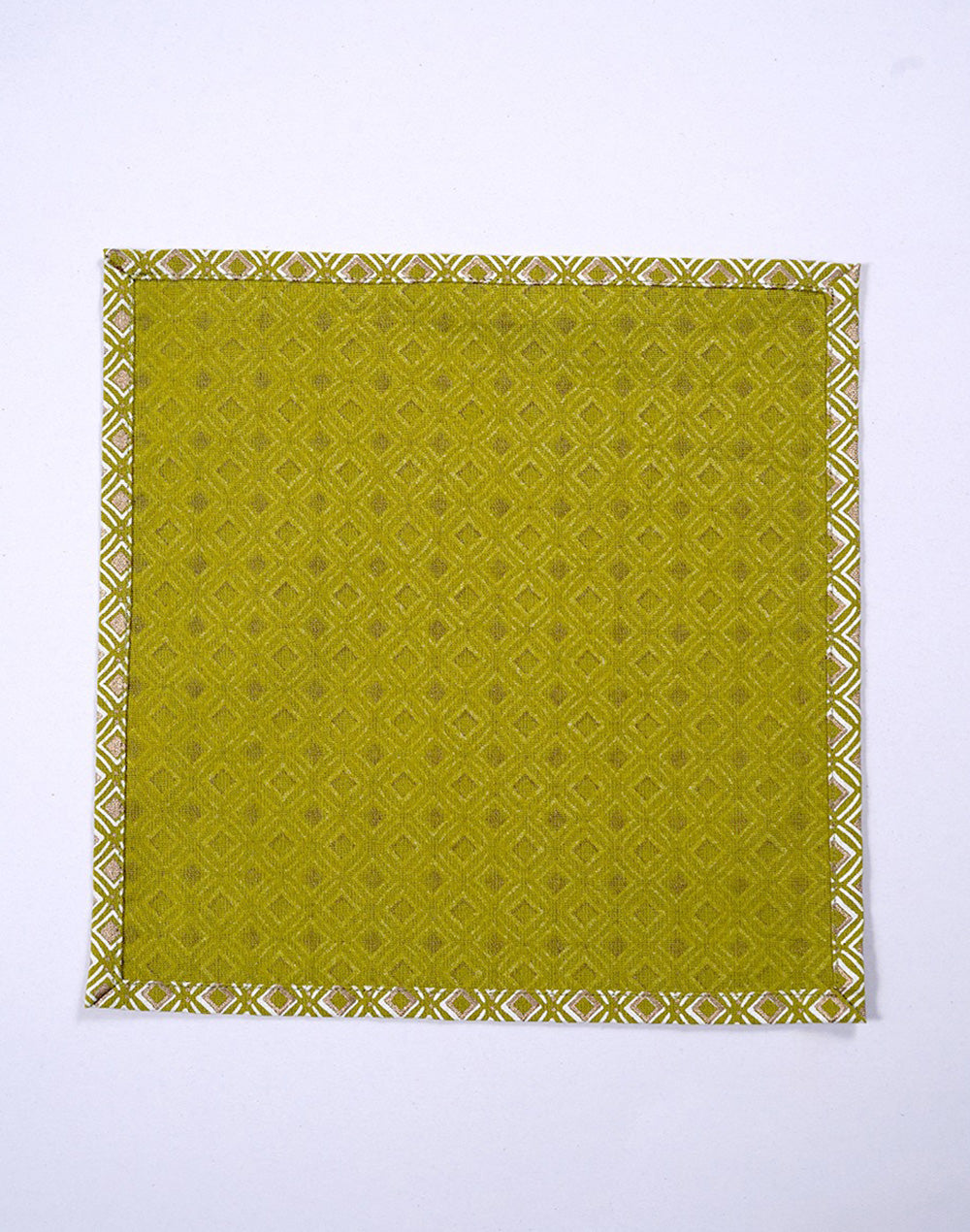 Set Of 4 - 10" Green Cocktail Napkin/ Party Napkin