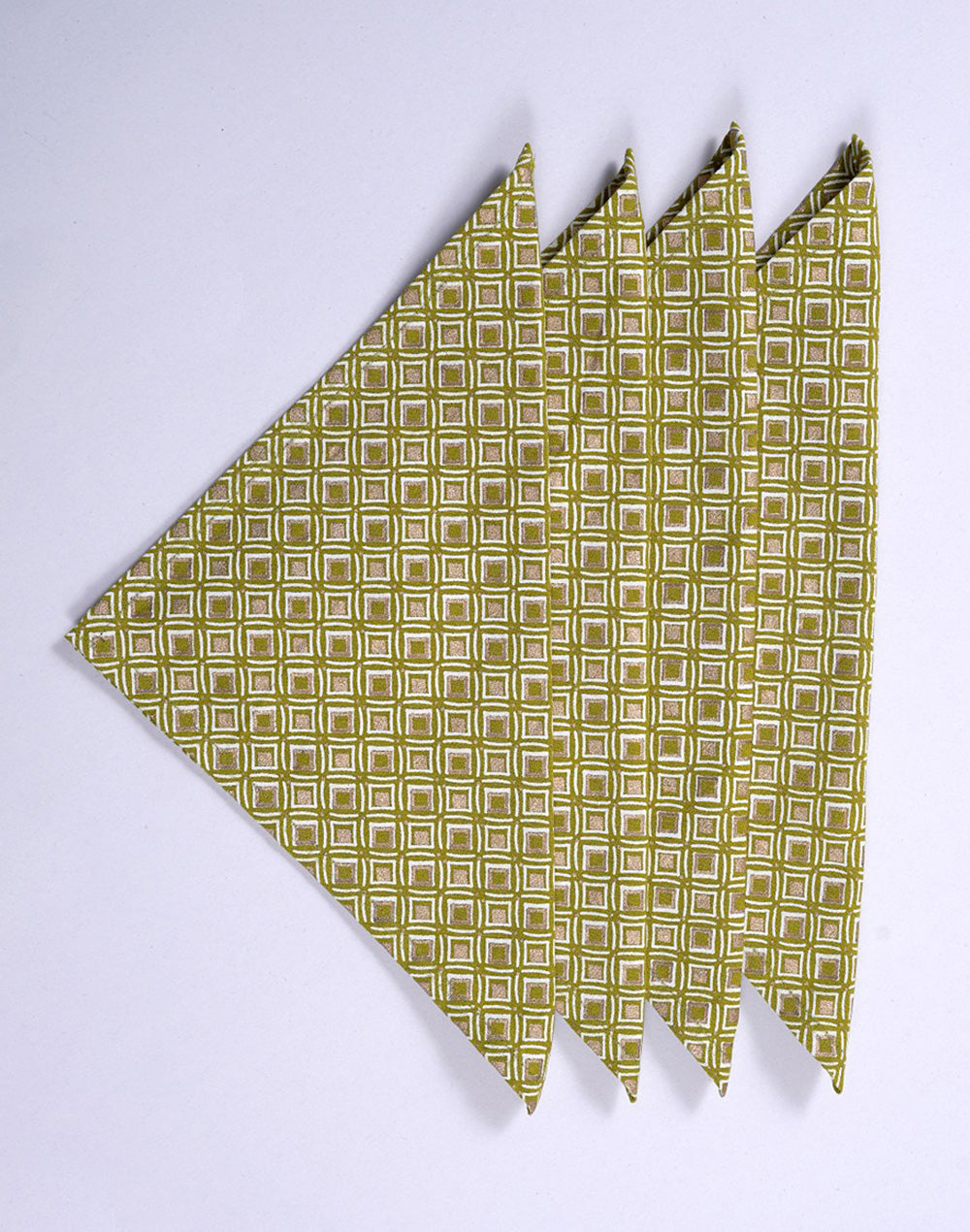 Set Of 4 - 10" Green Cocktail Napkin/ Party Napkin