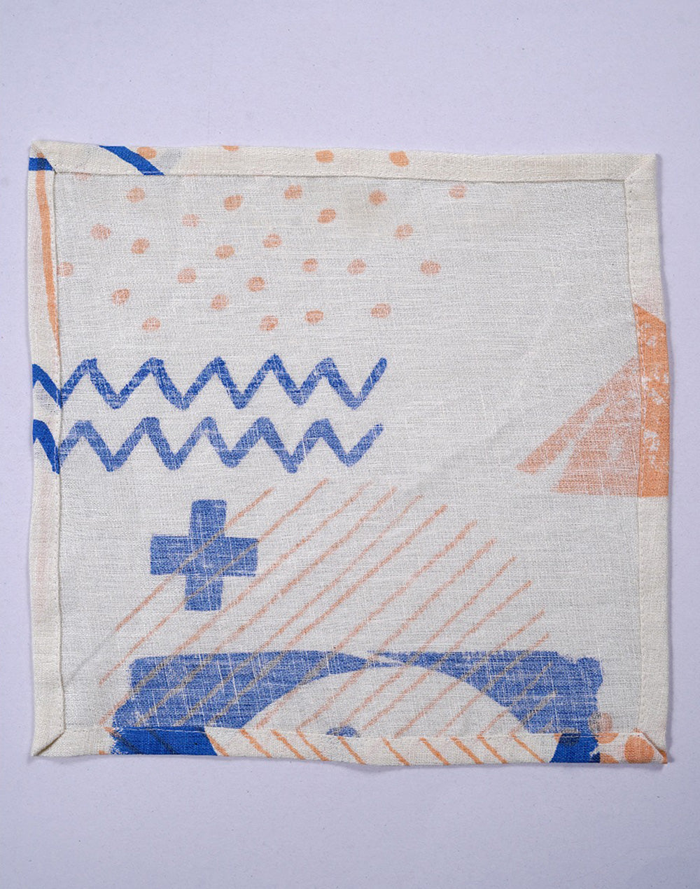 Set Of 6 - 10" Abstract Cocktail Napkin