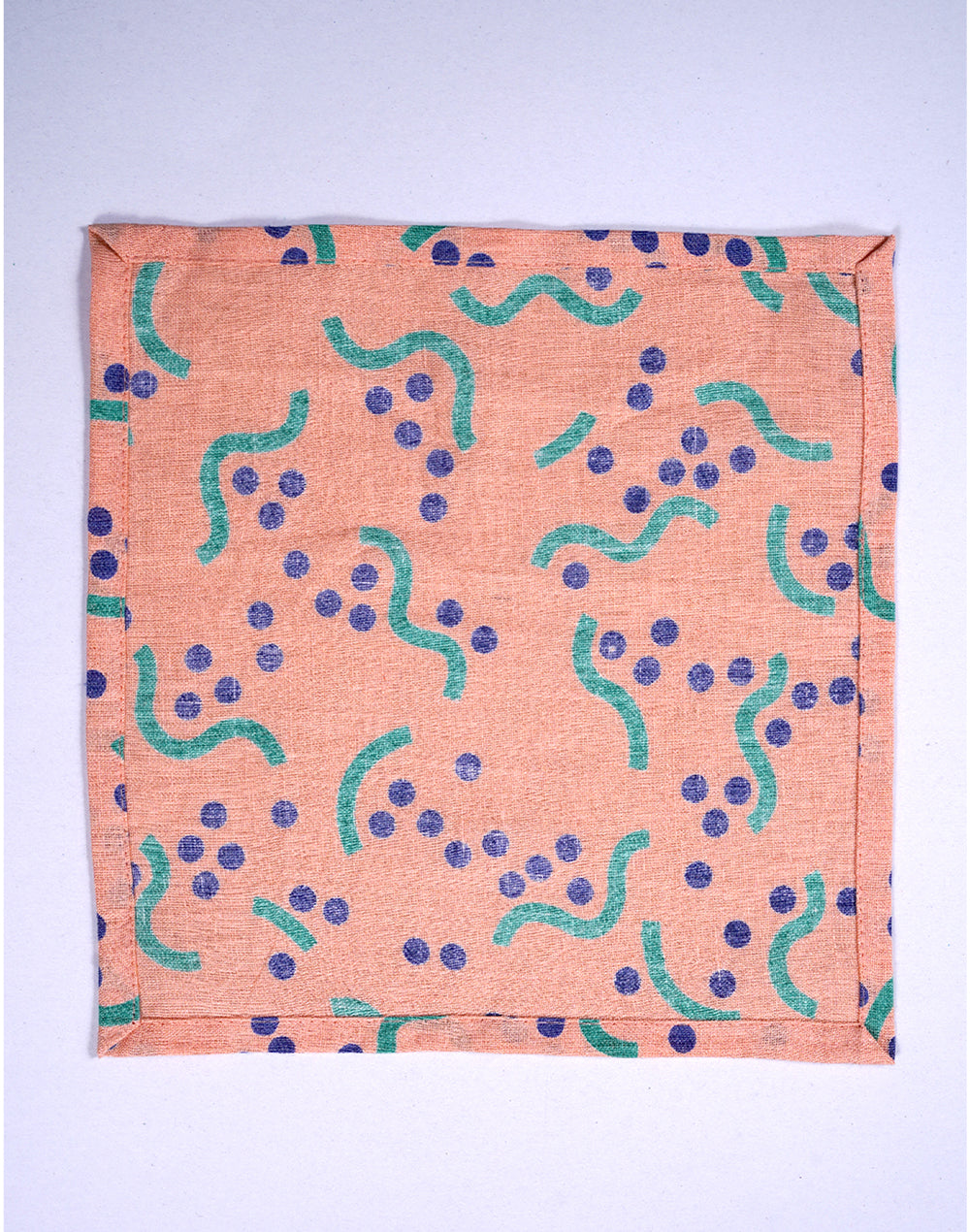 Set Of 4 - Printed Linen Cocktail Napkin/ Premium Party Napkins