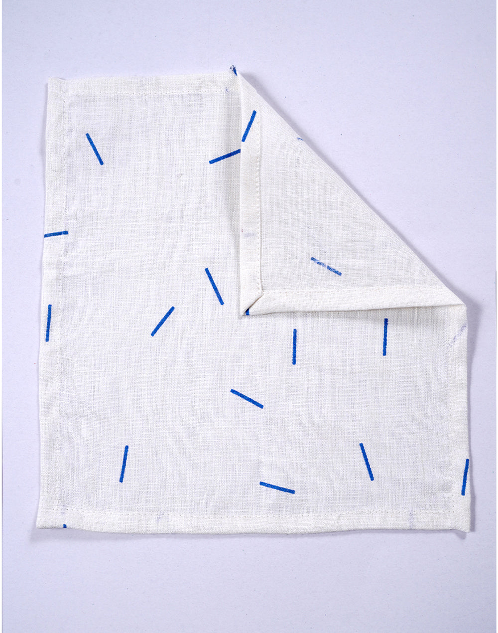 Set Of 4- 10" White Linen Cocktail Napkin/ Party Napkins