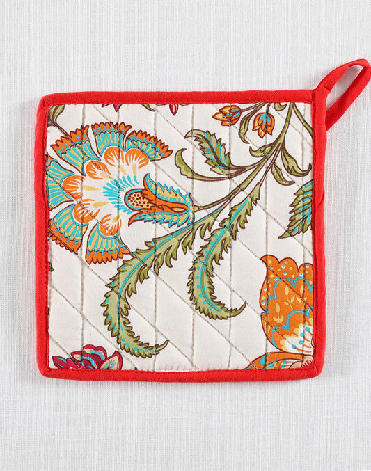 Floral Tea Pot Holder Set