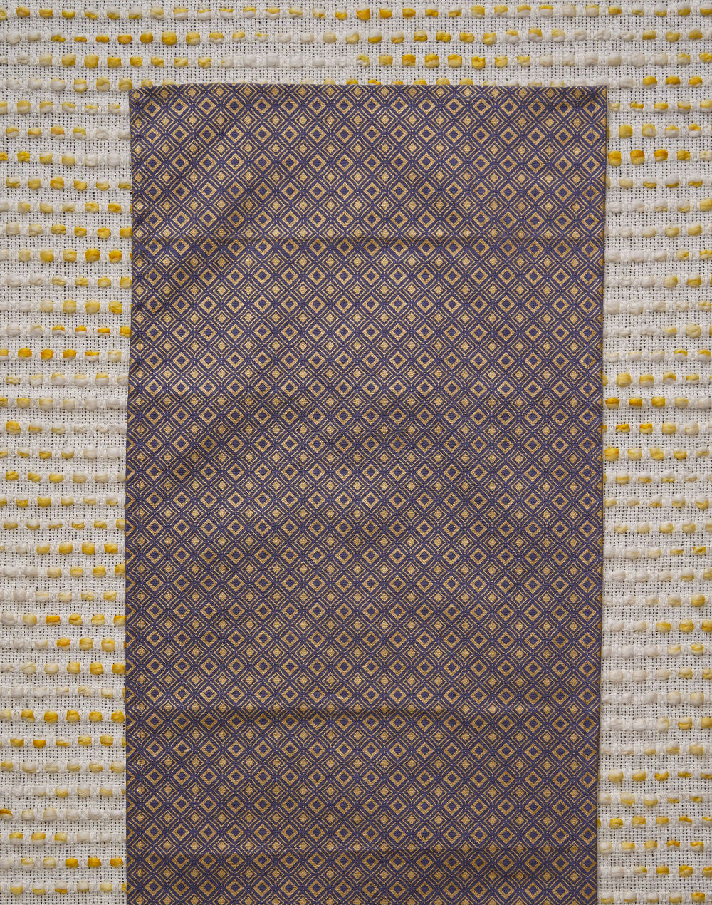 Purple Geometric Canvas 14X72 Inch Runner