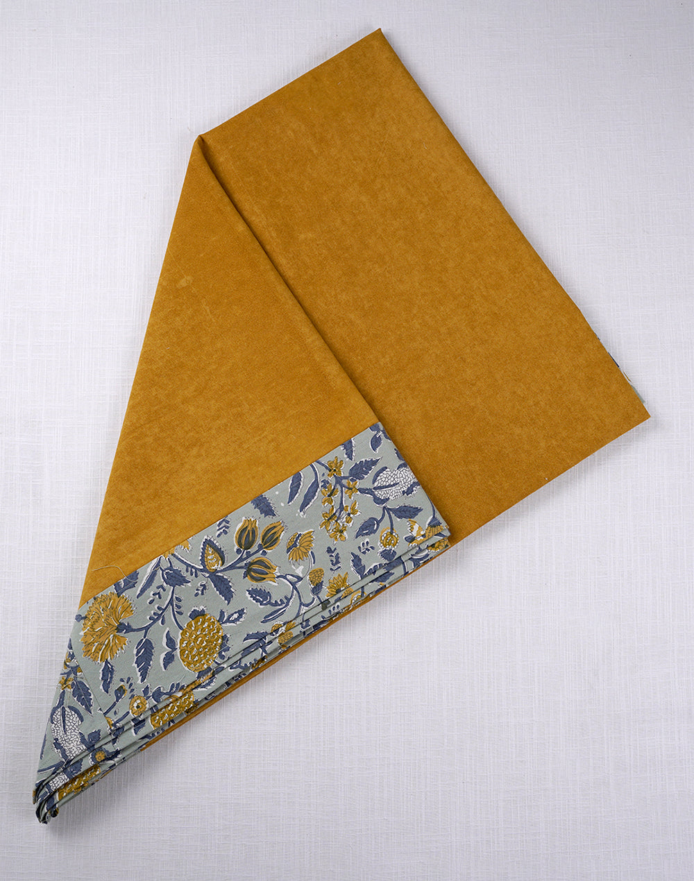 Mustard Floral Cotton Table Cover