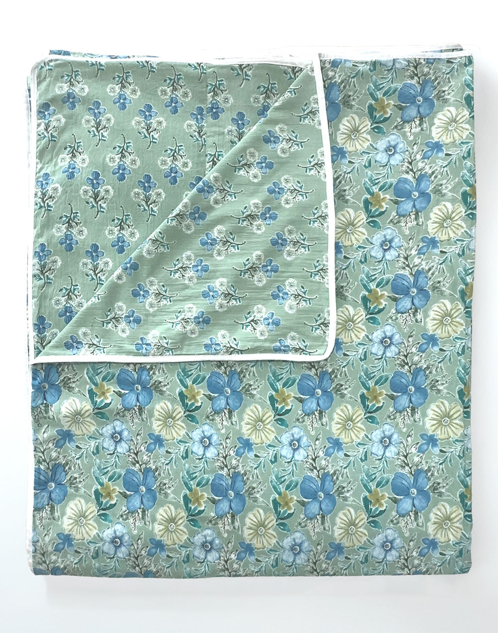 Daisy Dream Light Green Cotton Dohar