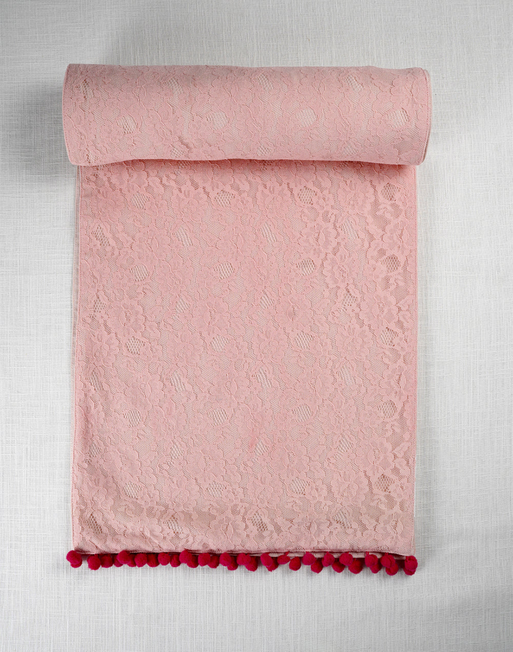 Pink Decorative Center Table Runner