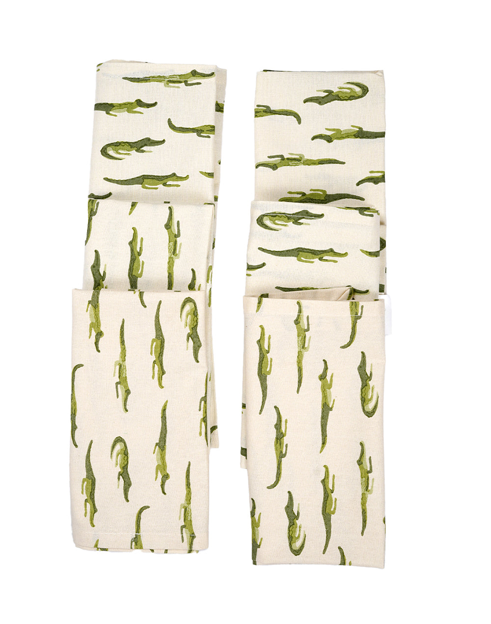 Set Of 6 - 16" Aligator Cotton Printed Napkin/ Kids Napkin/ Small Napkin