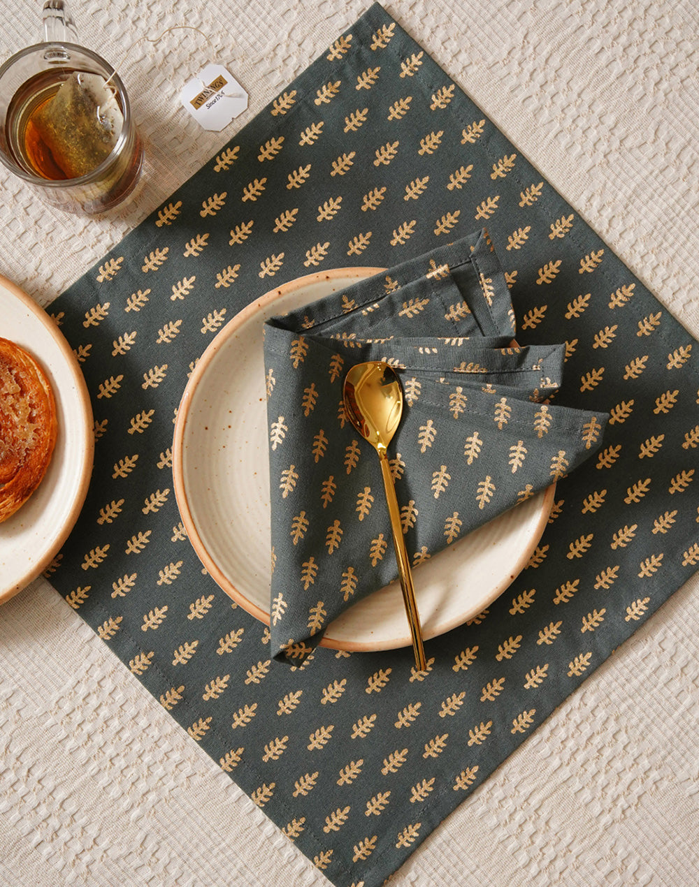 Set Of 6 - 12" Cocktail Napkins For Diwali / Rakhi / Housewarming / Gifting