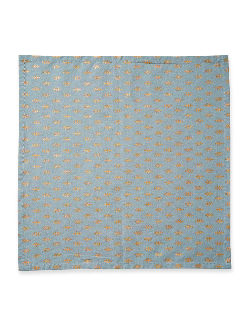 Set of 6 - 16" Blue Decorative 100% Cotton Table Napkins