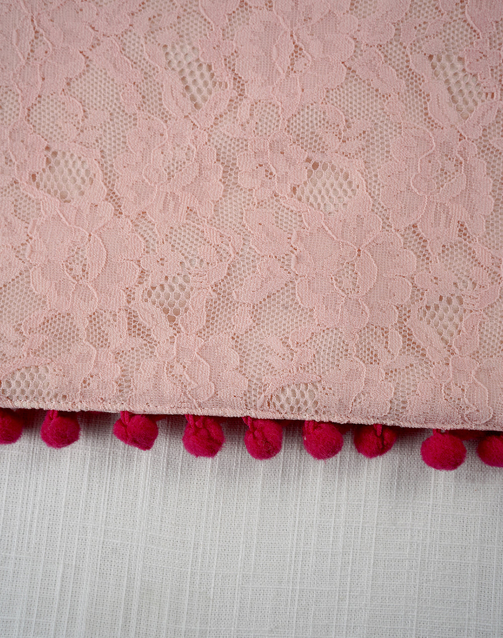 Pink Decorative Center Table Runner