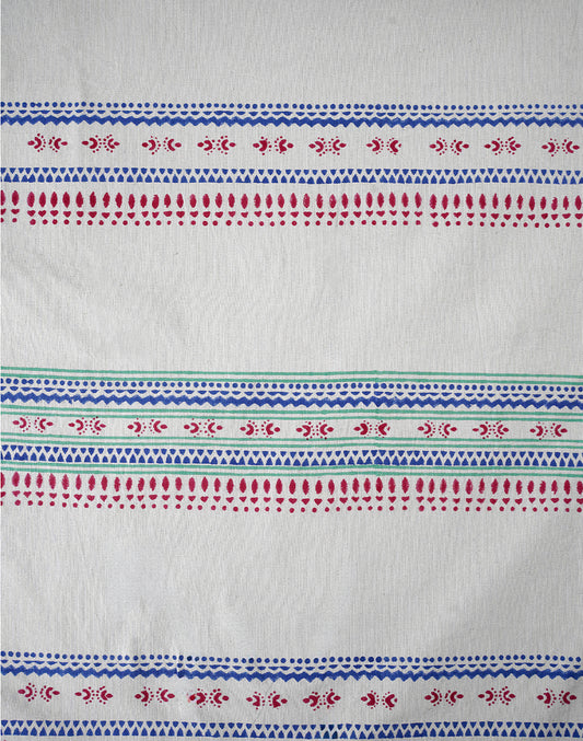 Blue Cotton Stripes Table Runner