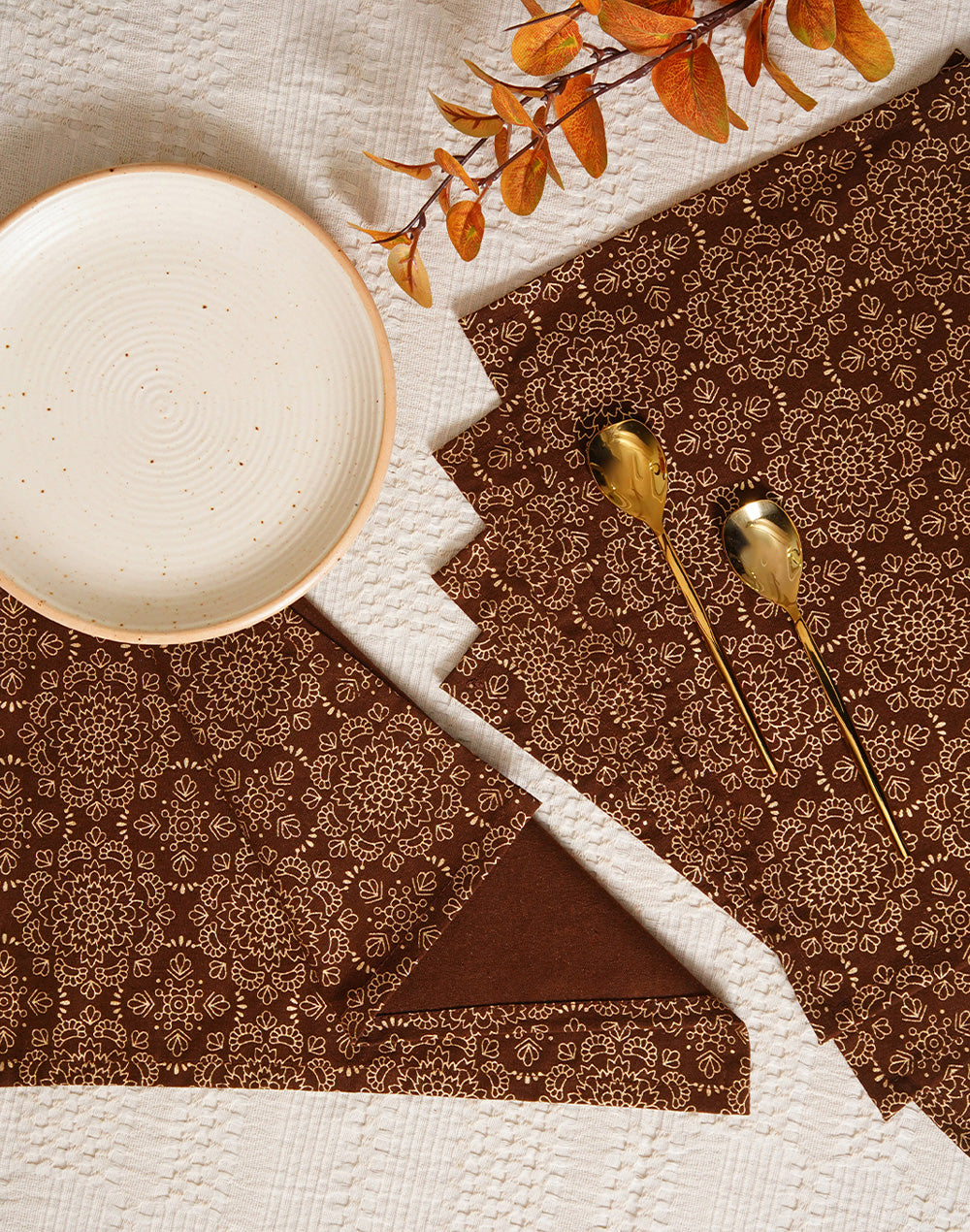 Set Of 6 - 12" Cocktail Napkins For Diwali / Rakhi / Housewarming