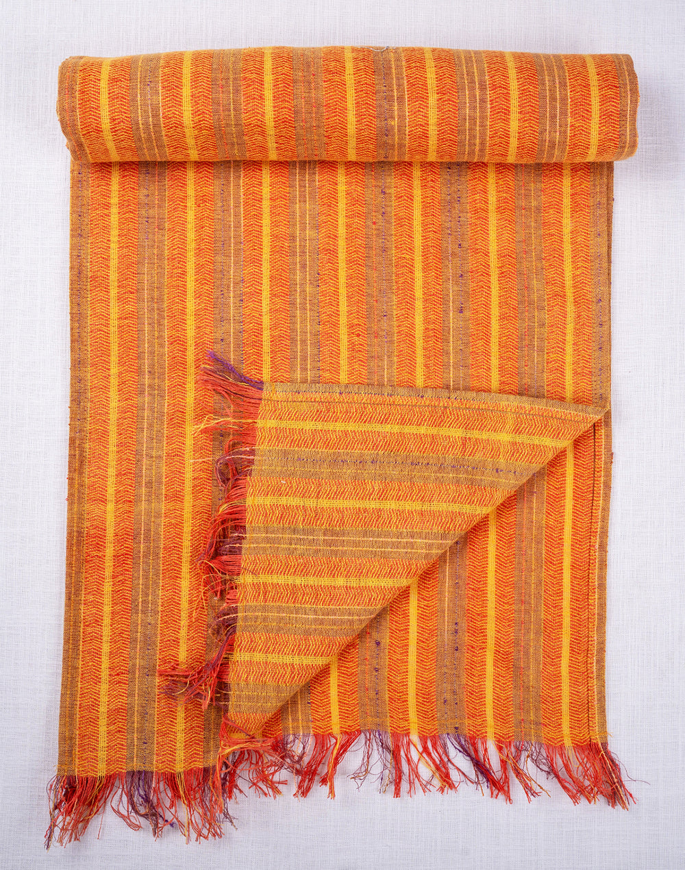 Shades Of Orange Cotton Table Runner