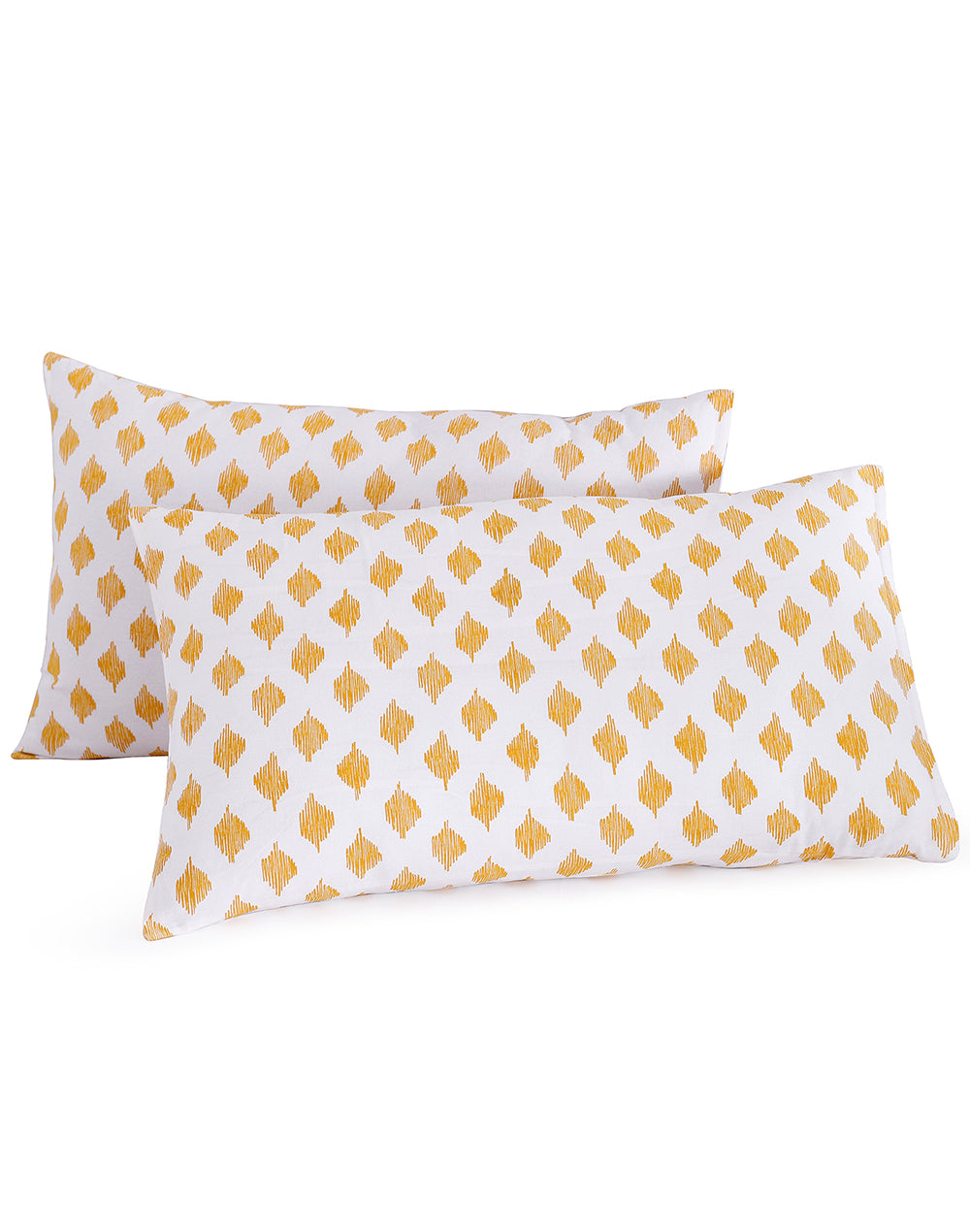 Multicolor Diamond Bedsheet Set with 2 Pillow Covers