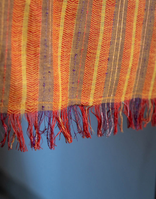 Shades Of Orange Cotton Table Runner