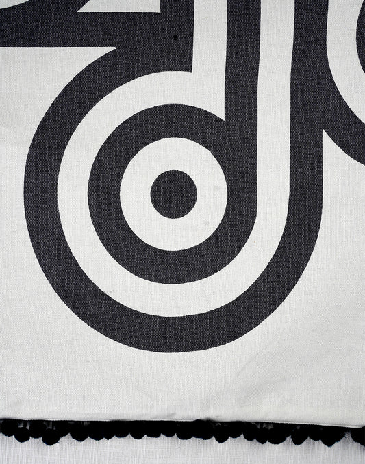 Abstract Statement Cotton Table Runner