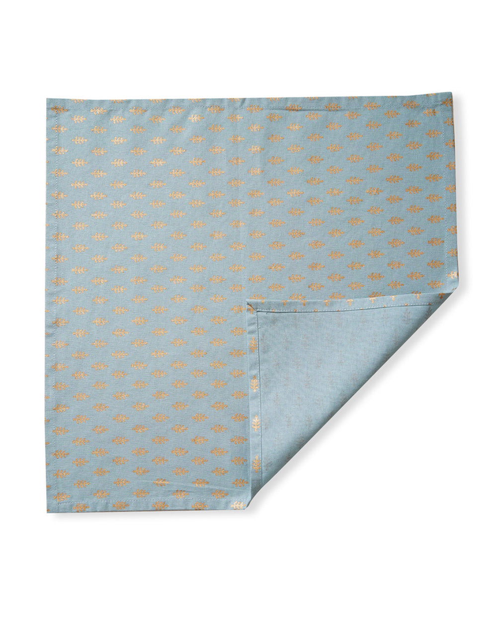 Set of 6 - 16" Blue Decorative 100% Cotton Table Napkins