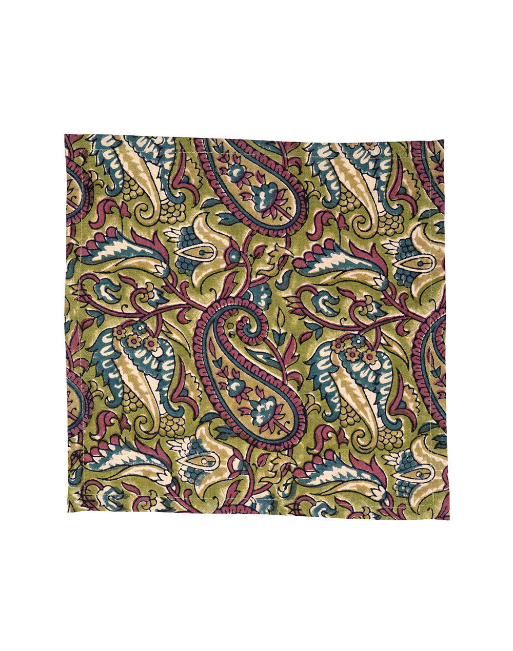Set Of 6 - 10" Floral Printed Cocktail Napkin / Small Napkins