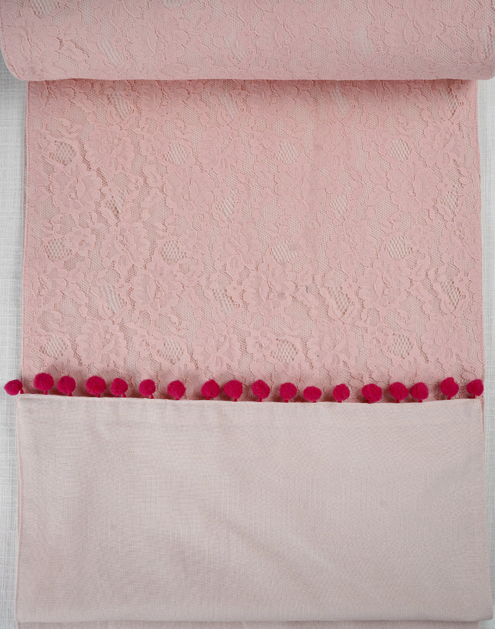 Pink Decorative Center Table Runner