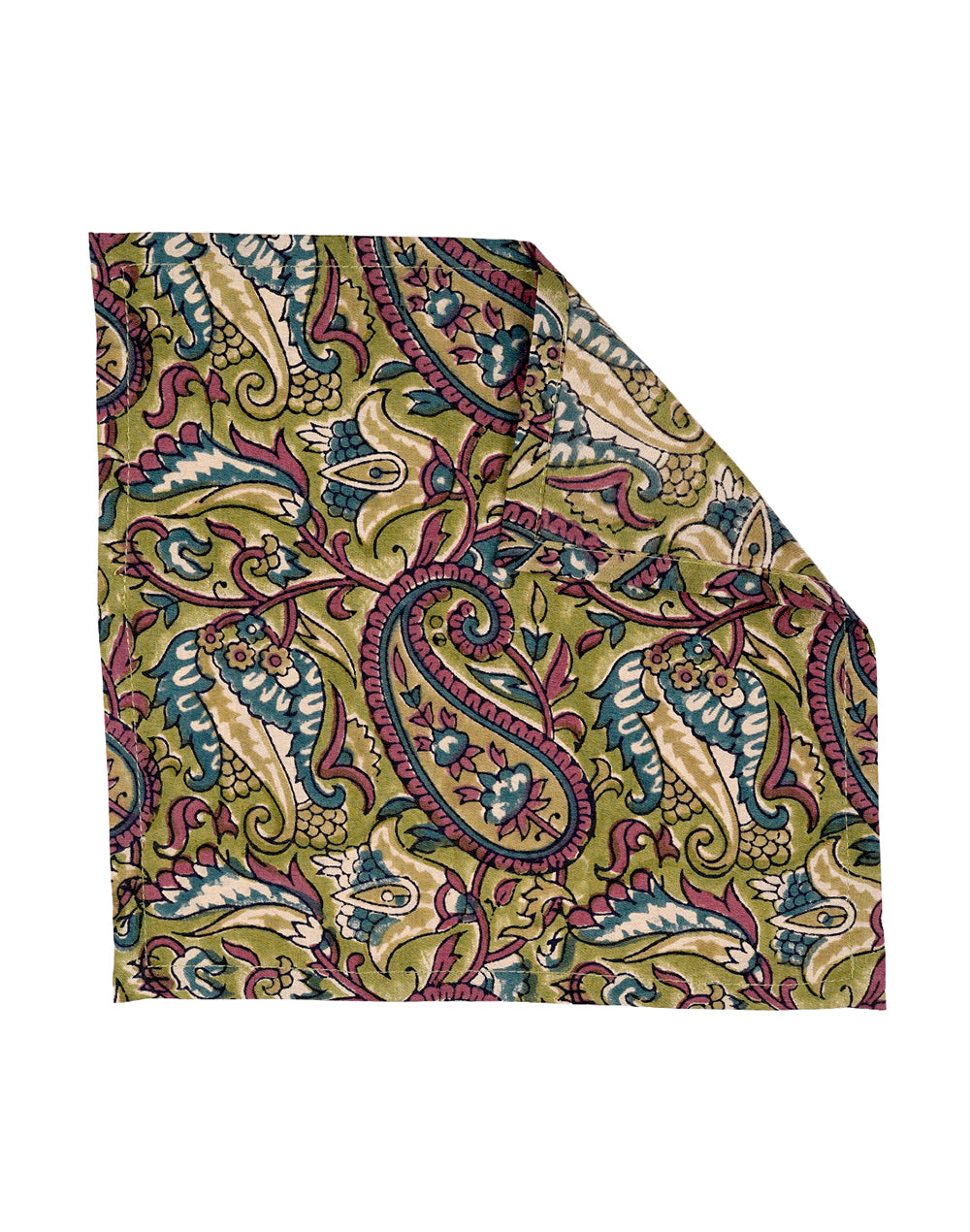 Set Of 6 - 10" Floral Printed Cocktail Napkin / Small Napkins