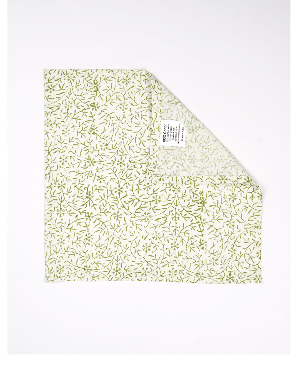 Set Of 6 - 10" Printed Cotton Napkins/ Small Napkins
