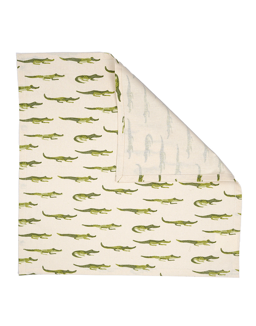 Set Of 6 - 16" Aligator Cotton Printed Napkin/ Kids Napkin/ Small Napkin