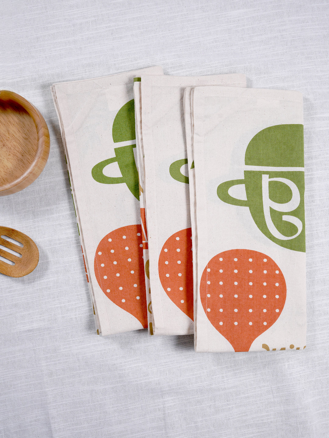 Set of 3 - Reuseable Cotton Kitchen Towel/ Tea Towel