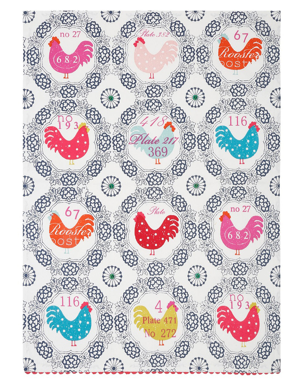 Set of 4 - Multicolour Printed Cotton Kitchen Towel/ Dish Towel