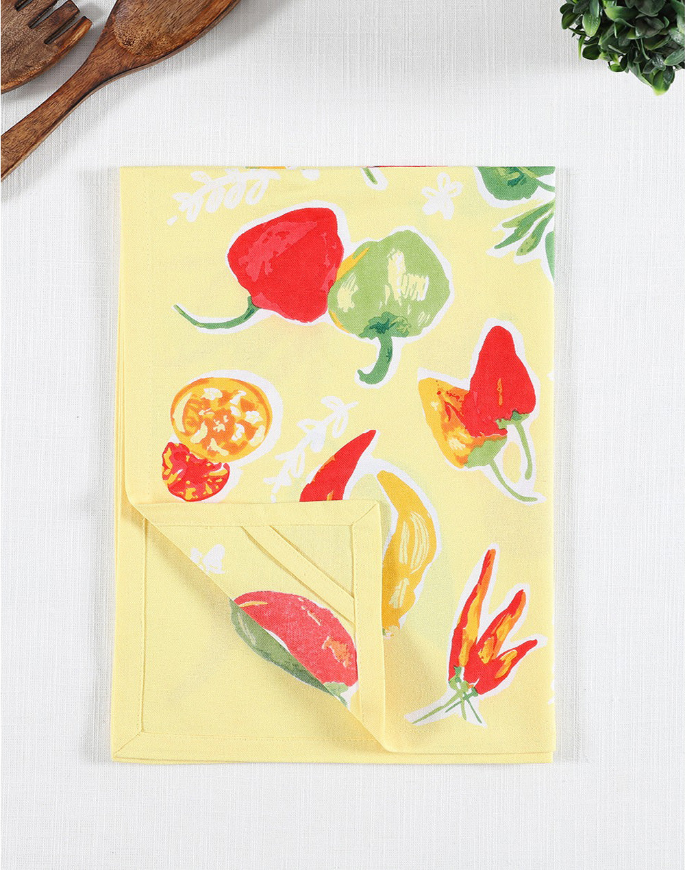 Set of 3 - Yellow Hanging Kitchen Towels