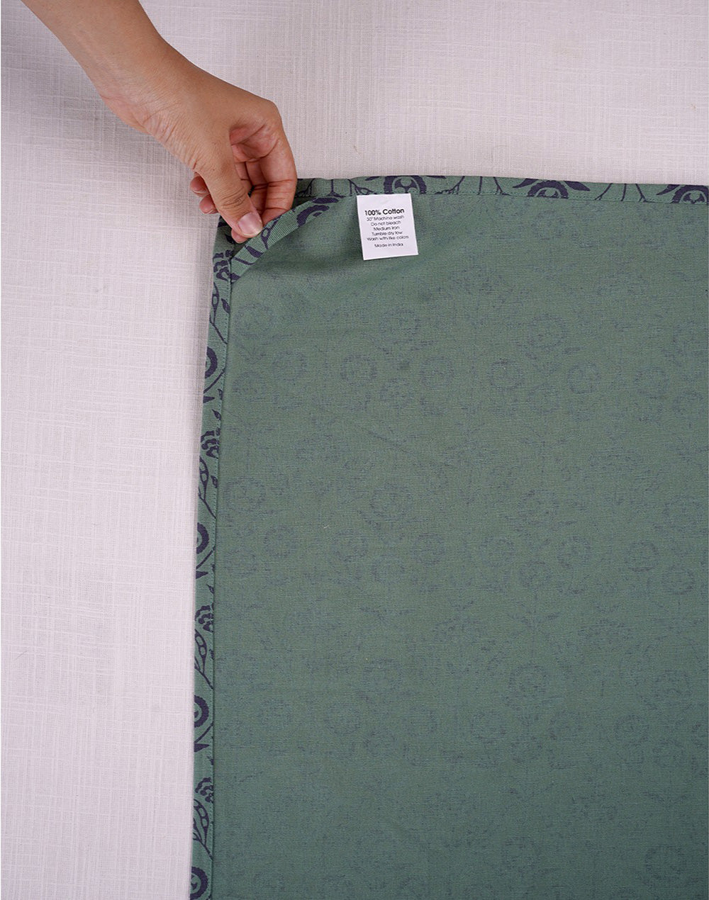 Set of 3 - Green Cotton Cloth for Kitchen/ Tea Towel