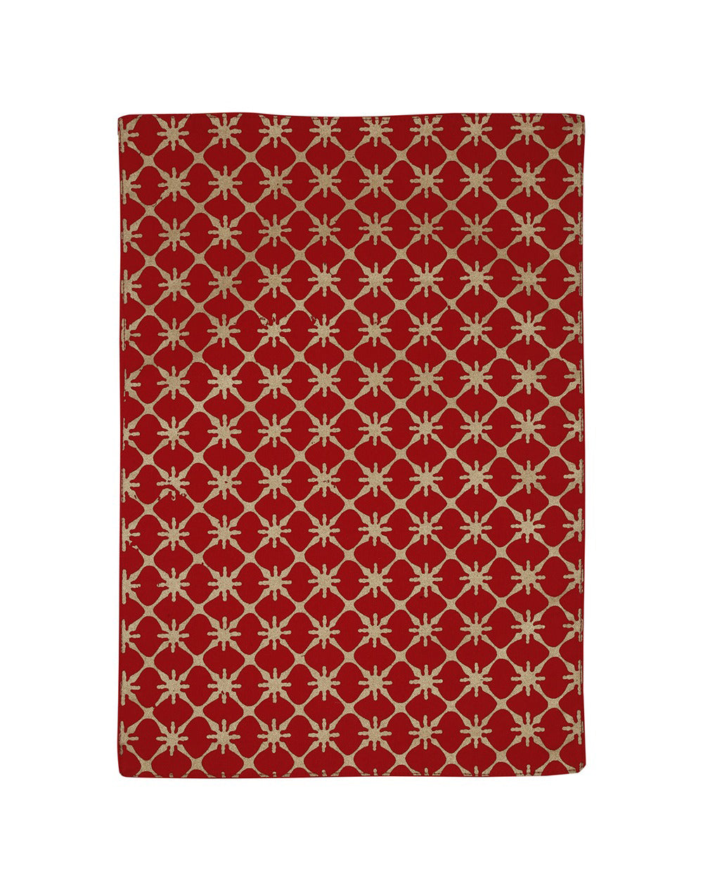 Set of 4 - Decorative Red Table Mats