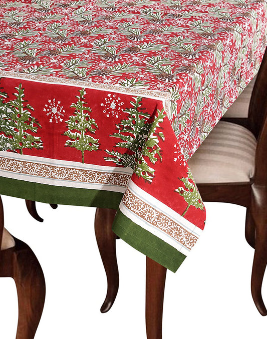 Christmas Theme 4 Seater Dining Table Cover