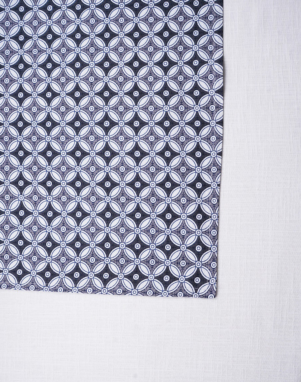 Grey Cotton 4 Seater Dining Table Cover