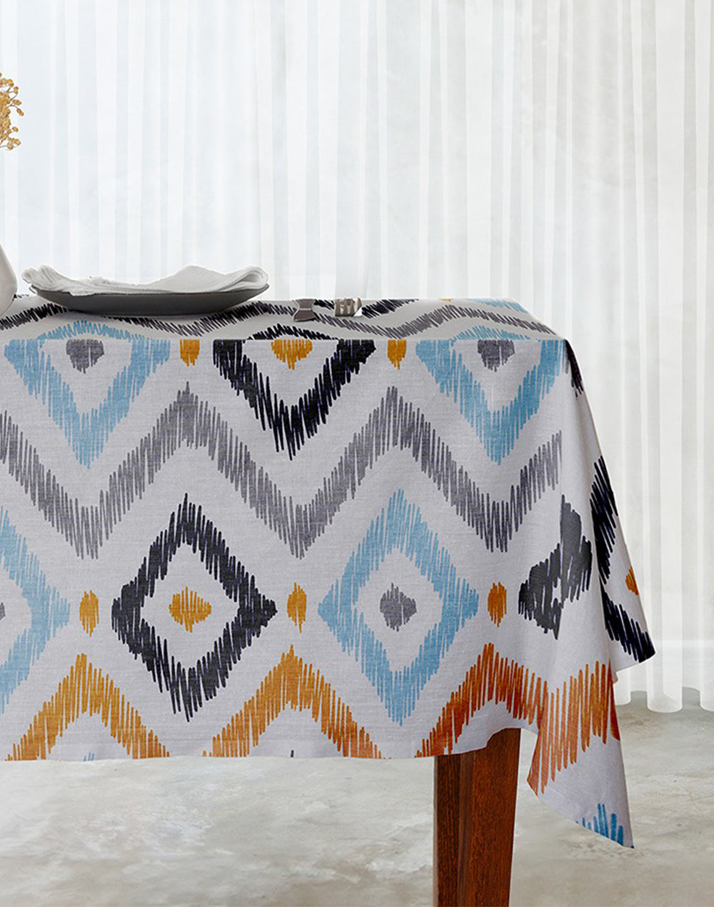Multicolor Cotton 4 Seater Table Cover