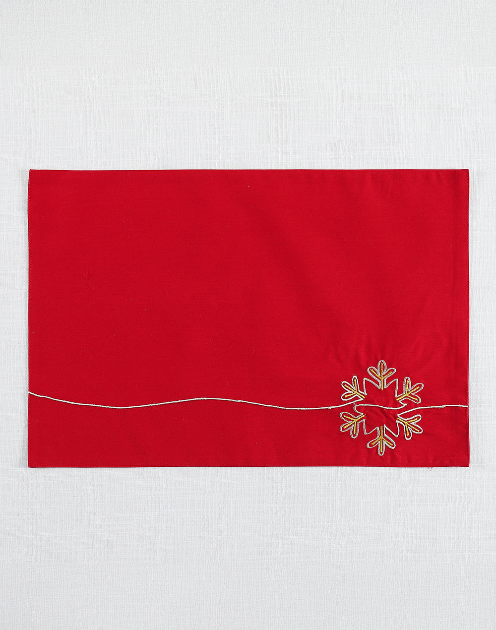 Set of 6 - Snow Flake Cotton Placemat