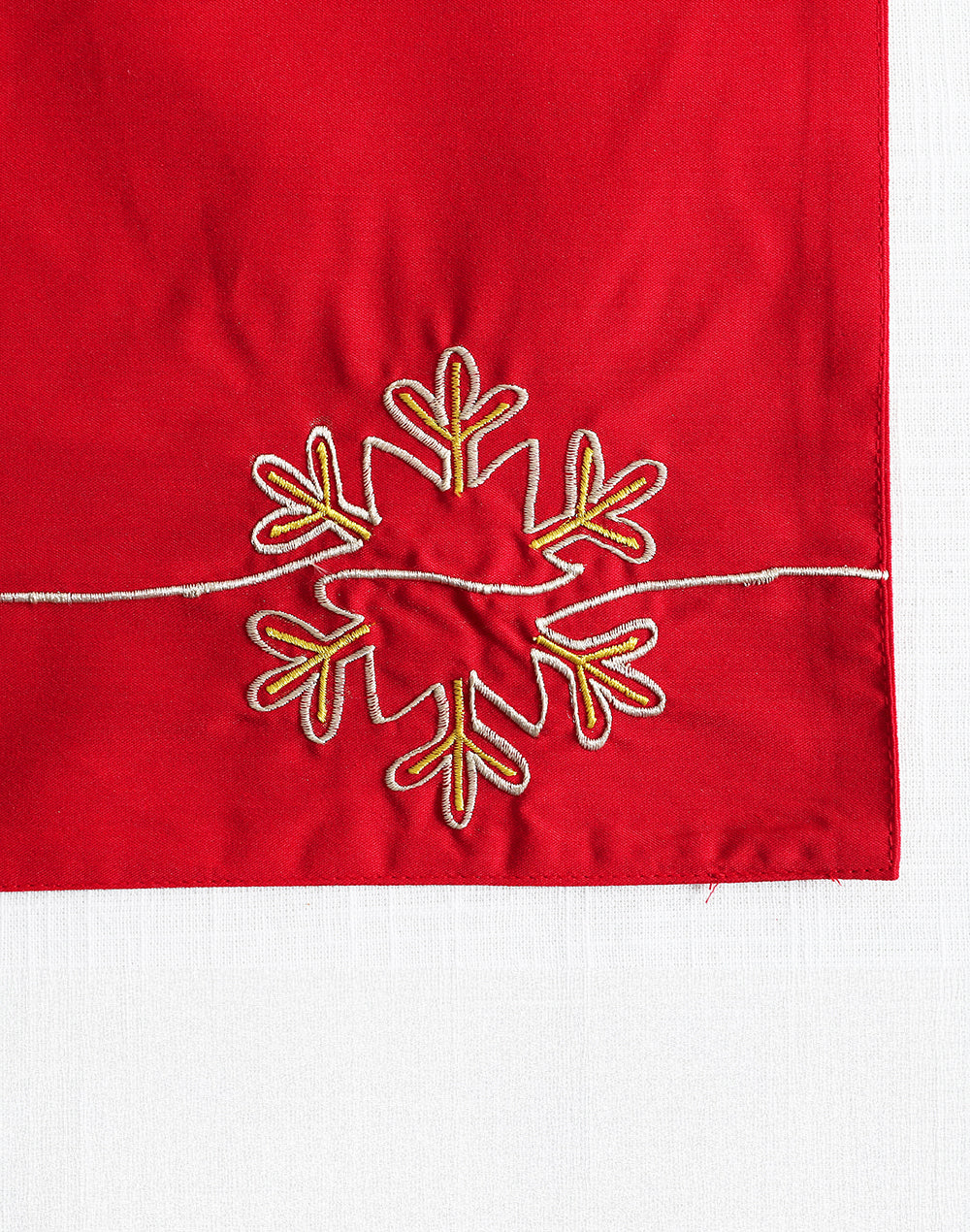 Set of 6 - Snow Flake Cotton Placemat