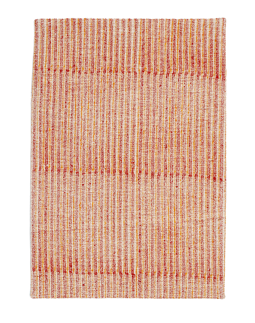 Set of 4- Orange Printed Cotton Placemat