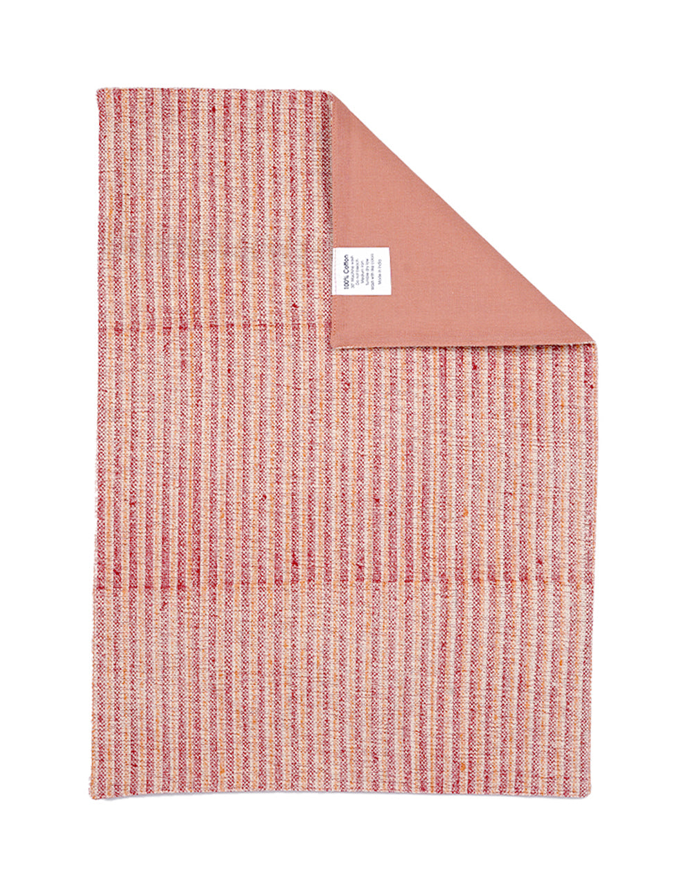 Set of 4- Orange Printed Cotton Placemat