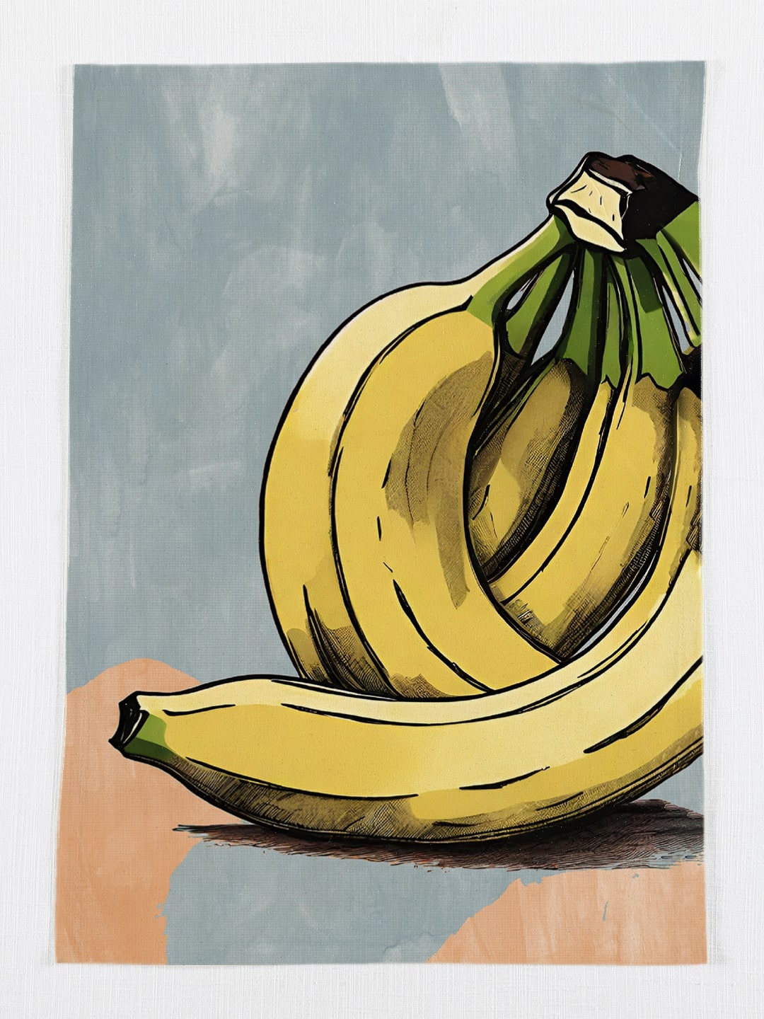 Set of 3- Banana Print Multicolor Cotton Kitchen Towel / Tea Towel