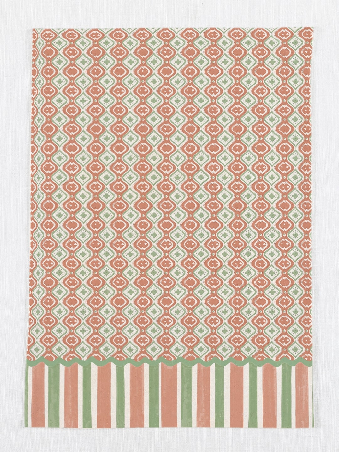 Set of 3 - Orange Geometric Multipurpose Kitchen Towel