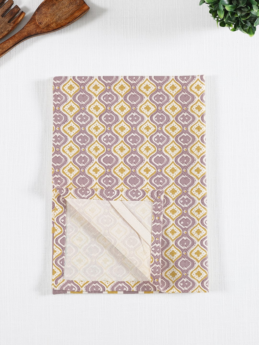 Set of 3 - Orange Geometric Multipurpose Kitchen Towel
