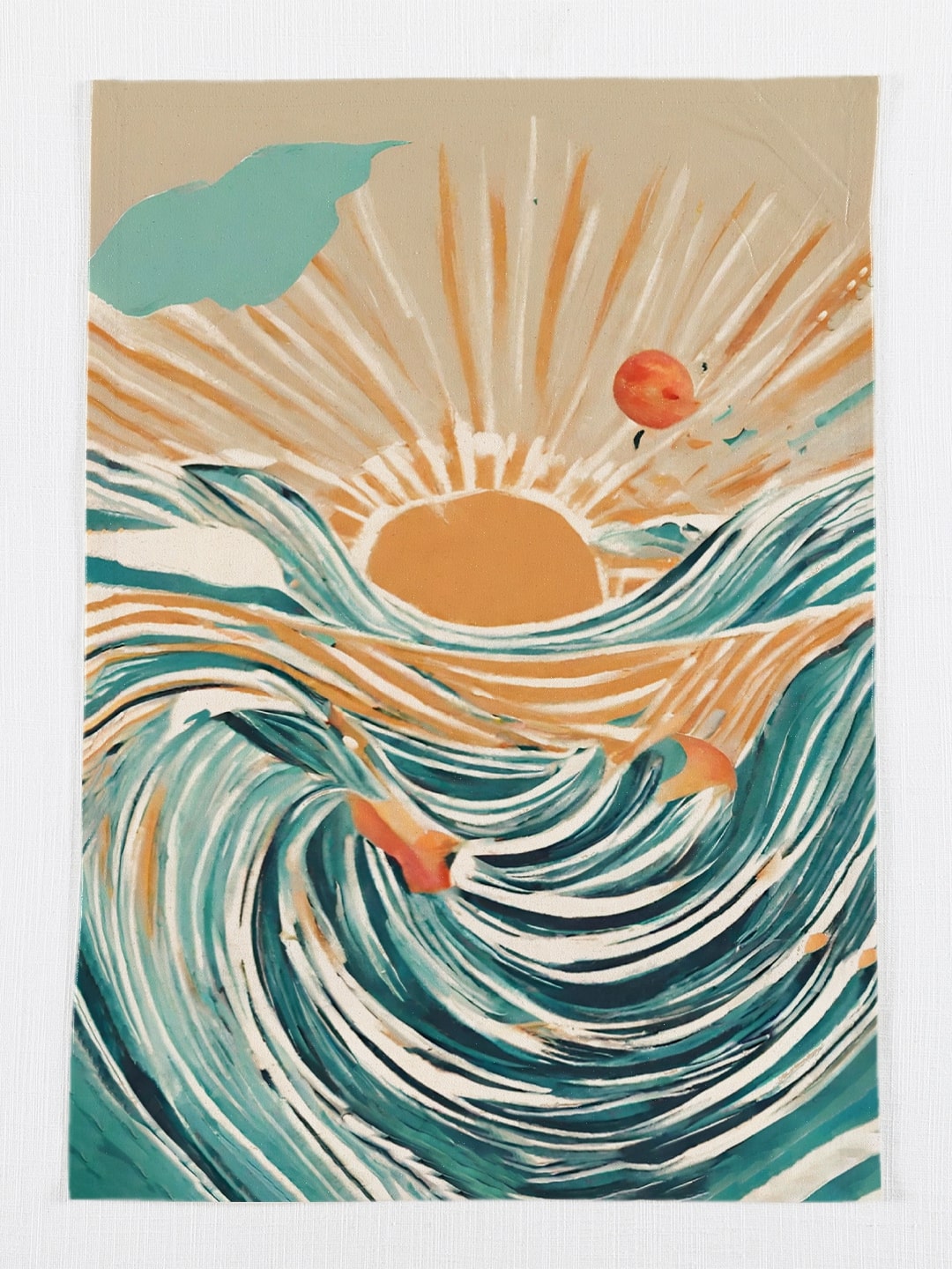 Set of 3 - Sunrise Cotton Tea Towel/ Kitchen Towel