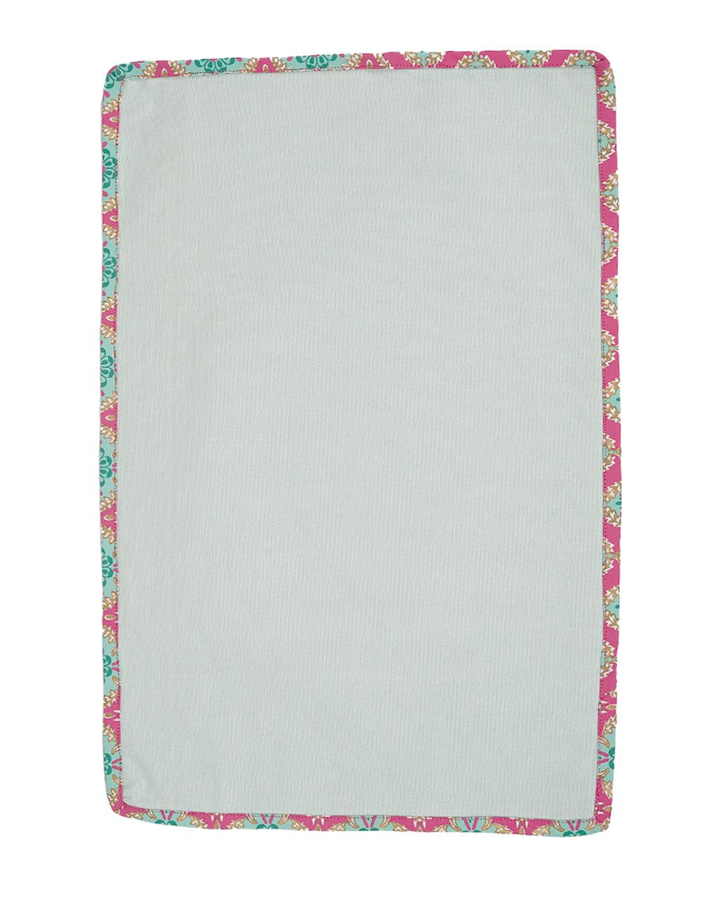 Set of 4 - Blue With Contrast Piping Stylish Placemat Set
