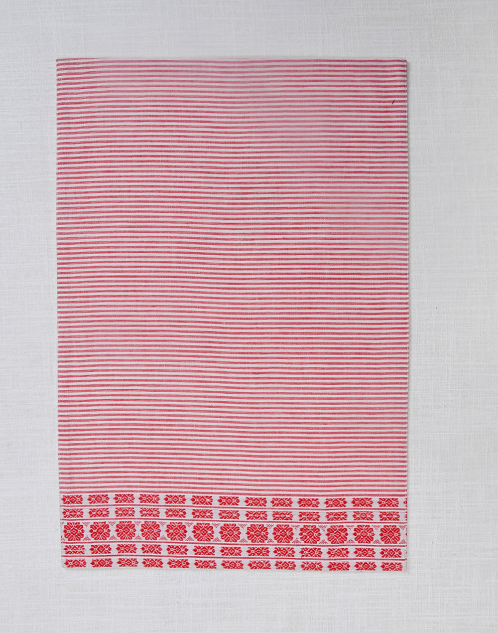 Set Of 4 - Pink Cotton Stripes Dinner Placemats