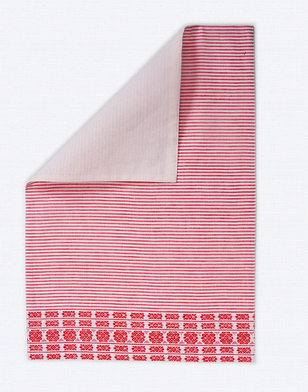 Set Of 4 - Pink Cotton Stripes Dinner Placemats