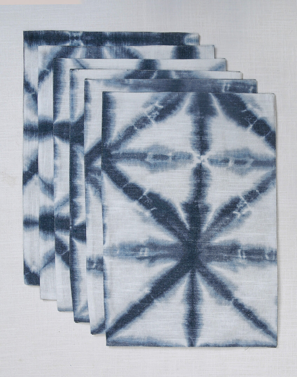 Set Of 6 - Dabu Print Cotton Placemat Set